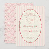 Invitation Harry Potter Hedwig Pink Magical Birthday