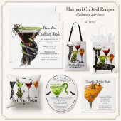 Invitation Soirée Cocktail Halloween | Martini à la citrouill