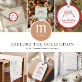 Serviette En Papier Noeud rouge Noël moderne