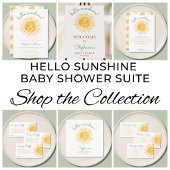 Étiquette Sun Baby Shower Return Address