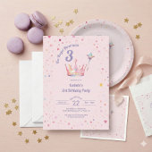 Serviette En Papier Princess Crown 3rd Birthday Royal Threeness