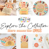 Hier komt het Son Baby shower feest Papieren Bordje