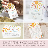 Hier komt de zoon Baby shower dank u aangepaste Cadeaulabel