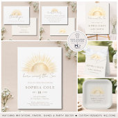 Invitation Or Simple Boho Soleil Boire et Voir