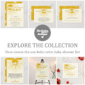 Serviette En Papier Voici le baby shower retro de son boho