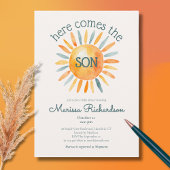 Serviette En Papier Voici le Fils Baby Boy Shower