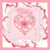 Papier Cadeau Hibiscus & dentelle PINK