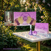 Invitation Falling Pink Parties scintillant 18th Birthday Par