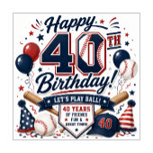 T-shirt Mère de baseball 50e anniversaire