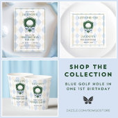 Invitation Trou en un Blue Golf Boys 1ère fête d'anniversaire