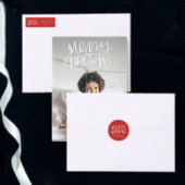 Tampons Encreurs Joyeux Noël à la main Nom personnalisé Timbre (Personnalisez la collection de ce créateur indépendant.)