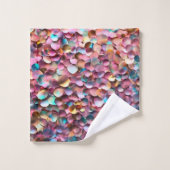 Collection Holographique Opal Parties scintillant  (Gant de toilette)