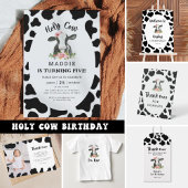 Invitation Moo Moo Je suis deux vaches 2e anniversaire Invita