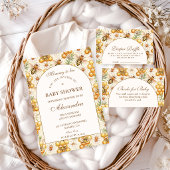 Carte D'accompagnement Honey Bee Theme Diapper Raffle