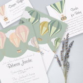 Bébé dans le ciel faire-part de naissance