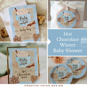 Hot Chocolate Winter Baby shower Boy Cocoa Bar