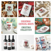 Gobelets En Papier Western Theme Howdy Christmas Cowgirl Boots