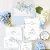 Save The Date Élégant Mariage Floral Hydrangea