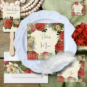 Programme de mariage, Itinéraire, BOHO Floral Retr