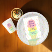 Invitation Crème de glace 3e anniversaire