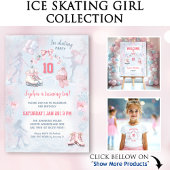Ballotins Patinage sur glace Pink Neige hiver Fille Annivers