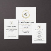 Keizerlijk Luxe Monogram Adreslabel Etiket (Personaliseer de collectie van deze zelfstandige maker.)