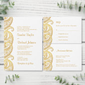 Carte Postale Faire-part Enregistrer la date traditionnelle indienne de Pai (Personnalisez la collection de ce créateur indépendant.)