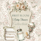 First Bloom Diaper Shower Invitation