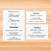 Gobelets En Papier Black and White Typography Bridal Shower Paper Cup