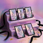 Carte De Visite Iridescent holographic Beauty Makeup Studio Luxury