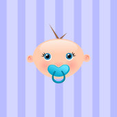 "Nom Ceci!" - Bébé Sticker Visage Garçon