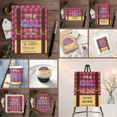 Het is een meisje Rustic Lumberjack Flannel Baby s Kaart