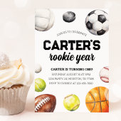 Sports Anniversaire Photo Invitation