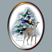 Italien Greyhound Cute Bleu Noël