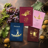 Serviette En Papier Rose et or Italien