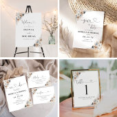 Panneau Fête des mariées Libre Et Bleu Boho