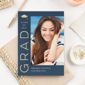 Carte postale Joyful Grad Editable Color Graduatio