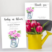 Poster Fleurs baby showers Boissons vous aider