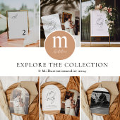 Invitations En Vélin Mariage de calligraphie minimaliste moderne