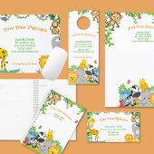 Stylo Noir Service de garde d'enfants Jungle Animal Business