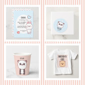 Minimale verjaardag van kinderen Dank u Briefkaart