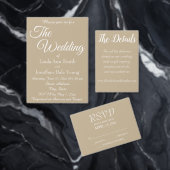 Numéro De Table Mariage de style simple kaki (Personnalisez la collection de ce créateur indépendant. )