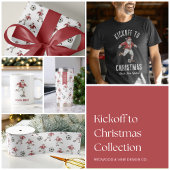 Rideaux De Douche Soccer Santa Christmas Pattern