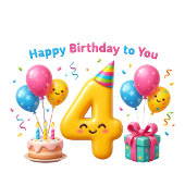 Invitation Ballon Fleur Anniversaire