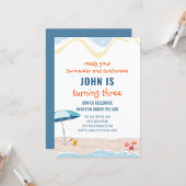 Étiquettes-cadeau Plage d'été Merci scintillante Thème