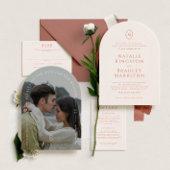 Carte RSVP de mariage paysager de Kingston