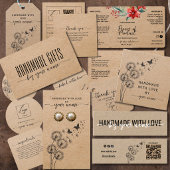 Modern Script Kraft druppelfles Etiket