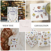 Dodle d'été italien Monogramme serviette de thé