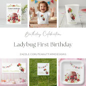 Ladybug First Birthday Table Confetti