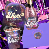 Gobelets En Papier Dernière Disco Bachelorette Party Purple Mirror Ba